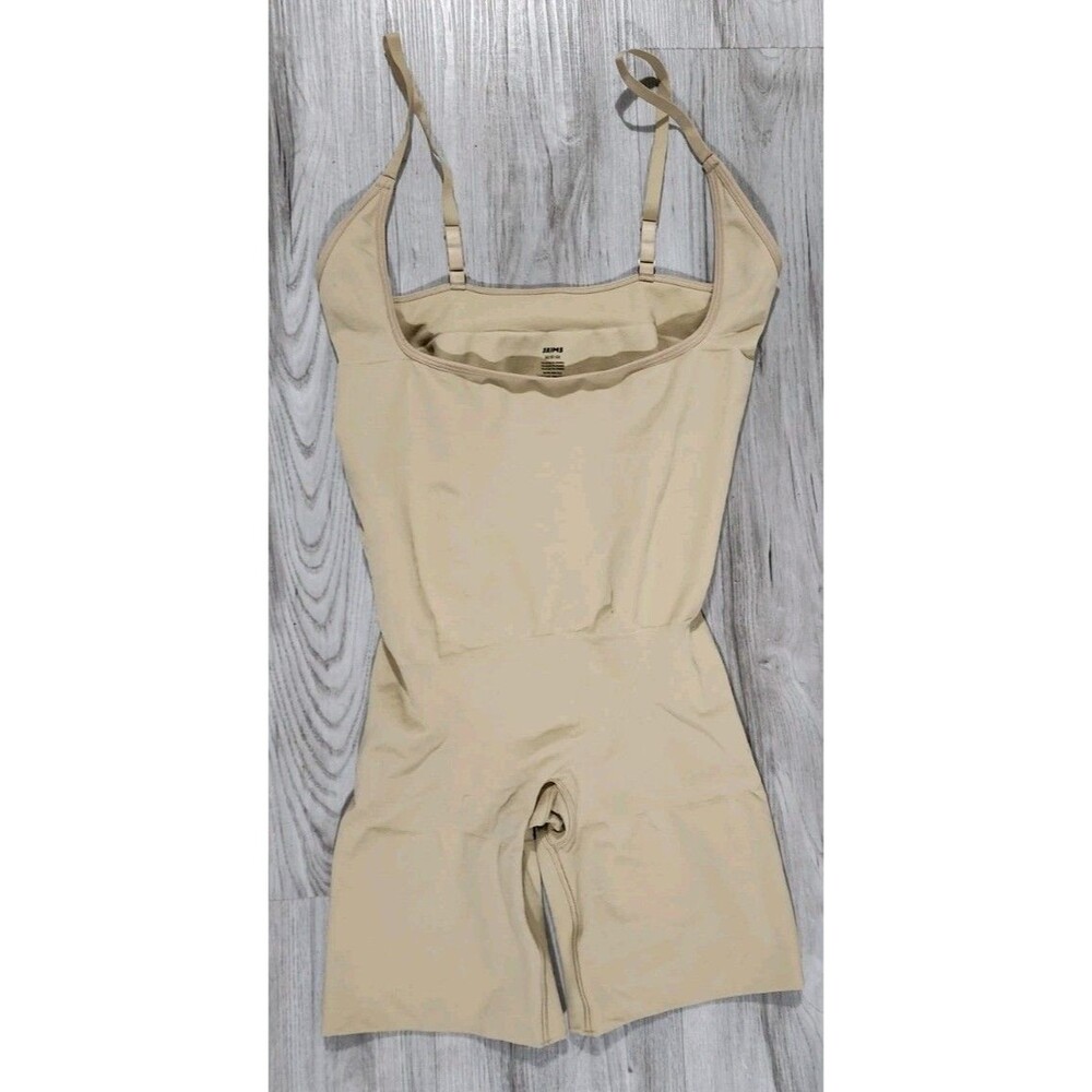 SKIMS Seamless Sculpt Mid Thigh Bodysuit Compression Shapewear Brown Size 3x